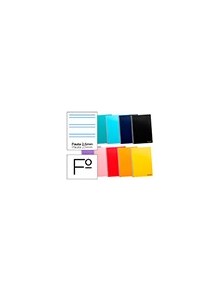 Cuaderno espiral liderpapel folio smart tapa blanda 80h 60gr pauta 2,5mm con margen colores surtidos