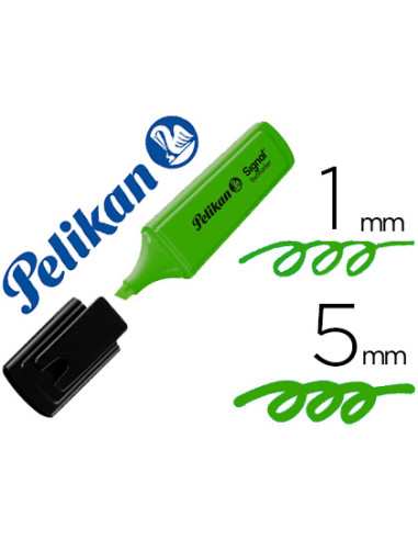 Rotulador pelikan fluorescente textmarker signal verde