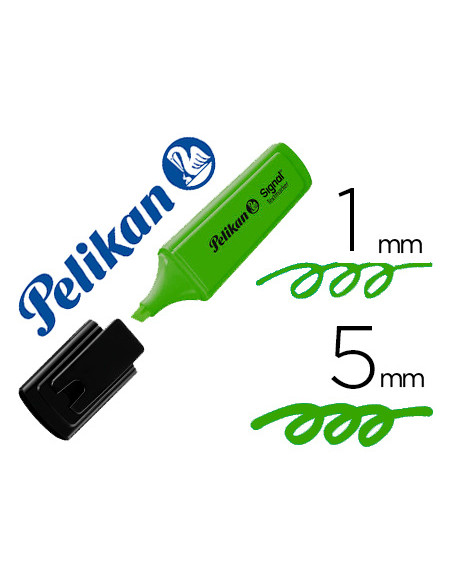 Rotulador pelikan fluorescente textmarker signal verde