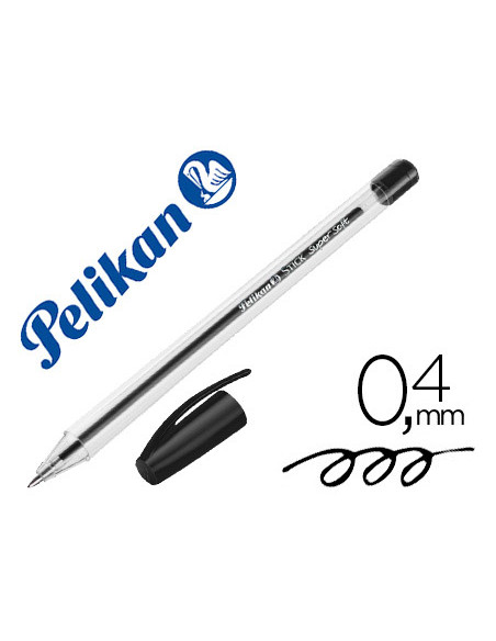 Boligrafo pelikan stick super soft negro