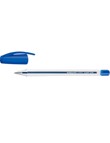 Boligrafo pelikan stick super soft azul