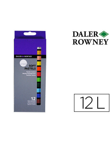 Lapices pastel oleo daler rowney simply suave caja de 12 colores surtidos