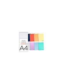 Cuaderno espiral liderpapel a4 wonder tapa plastico 80h 90gr rayado horizontal con margen colores surtidos