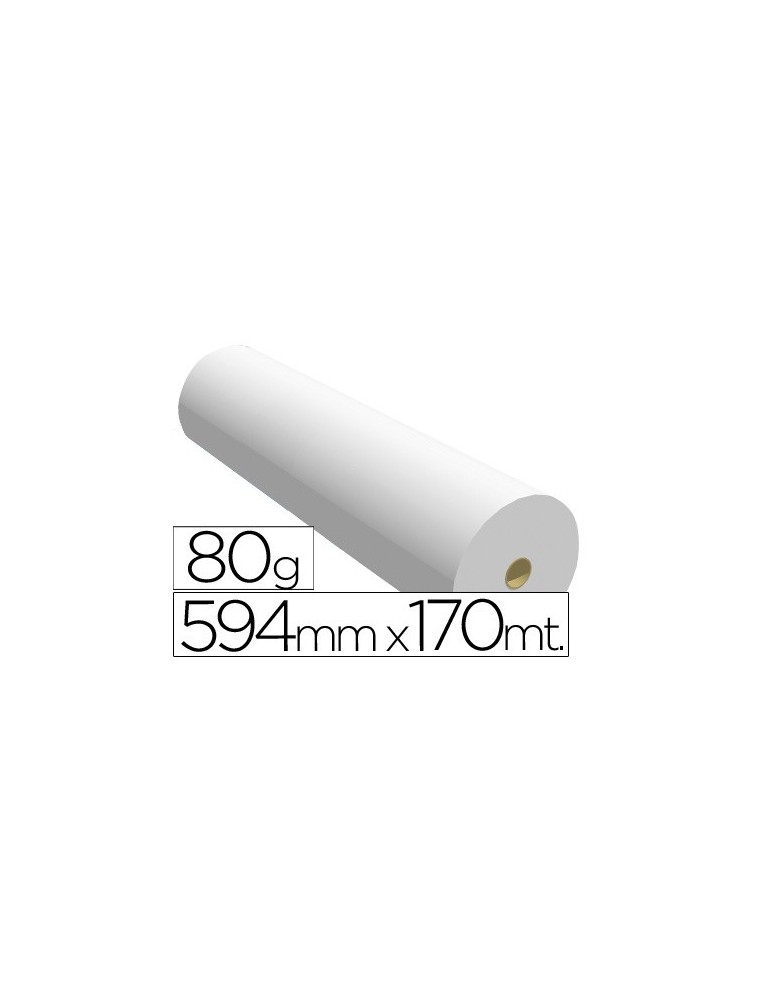 Papel reprografia ppc para planos 594x170mt 80gr