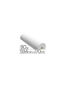 Papel reprografia ppc para planos 594x170mt 80gr