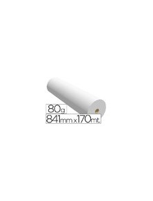 Papel reprografia ppc para planos 841x170mt 80gr