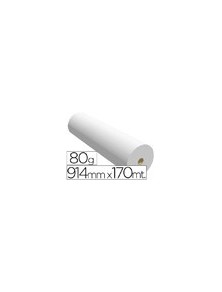 Papel reprografia ppc para planos 914x170mt 80gr