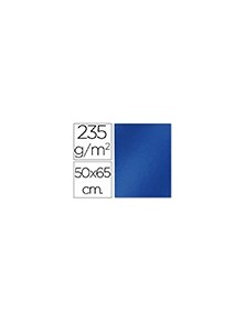 Cartulina liderpapel 50x65 cm 235gm2 metalizada azul