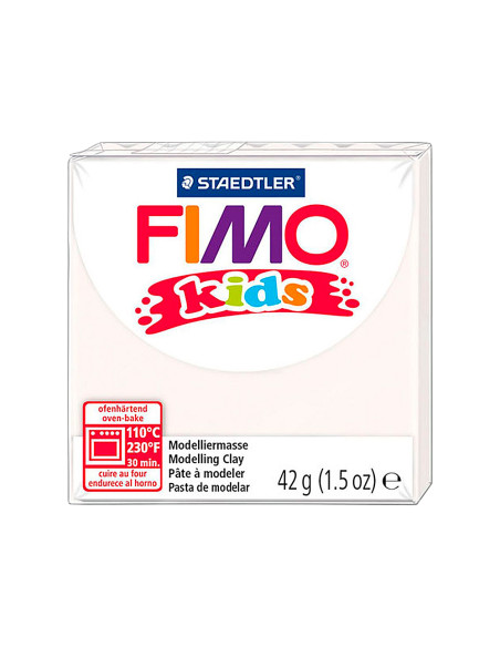 Pasta staedtler fimo kids 42 gr color blanco