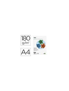 Cartulina liderpapel a4 180gm2 verde paquete de 100 hojas