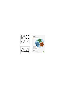 Cartulina liderpapel a4 180gm2 naranja fuerte paquetede 100 hojas