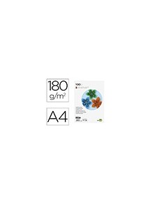 Cartulina liderpapel a4 180gm2 marron paquete de 100 hojas