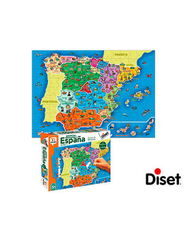 Juego diset didactico provincias de españa