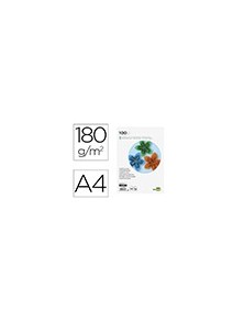 Cartulina liderpapel a4 180gm2 verde billar paquete de 100 hojas