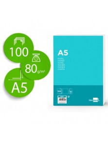 Papel liderpapel a5 80gm2...