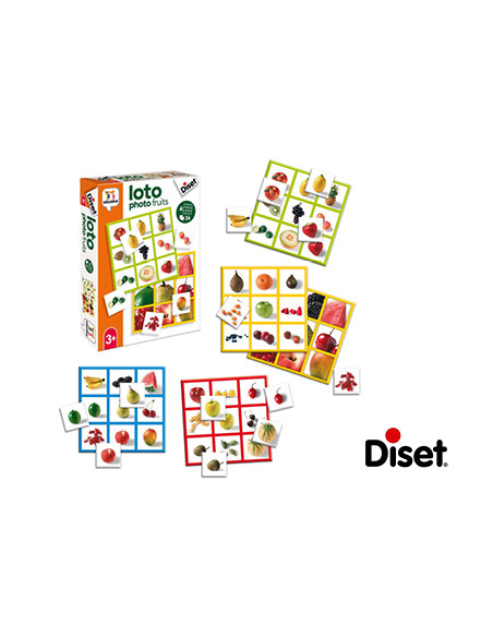 Juego diset educativo loto photo fruits