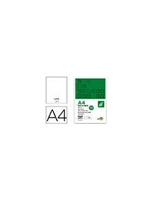 Recambio liderpapel a4 100 hojas 100gm2 liso con margen 4 taladros