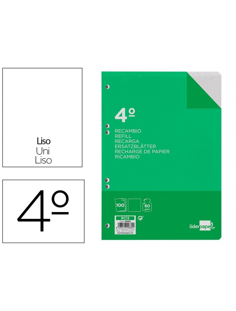 Recanvi d'anelles 60 gm². 100 fulls