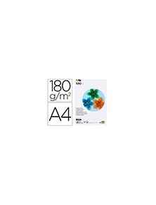 Cartulina liderpapel a4 180gm2 10 colores surtidos paquete de 100 hojas