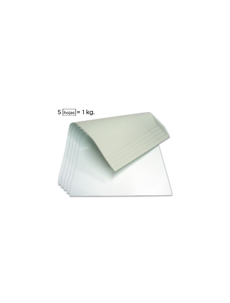 Cartoncillo gris liderpapel con una cara blanca 350 gr 64x88 cm paquete de 1 kg 5 hojas