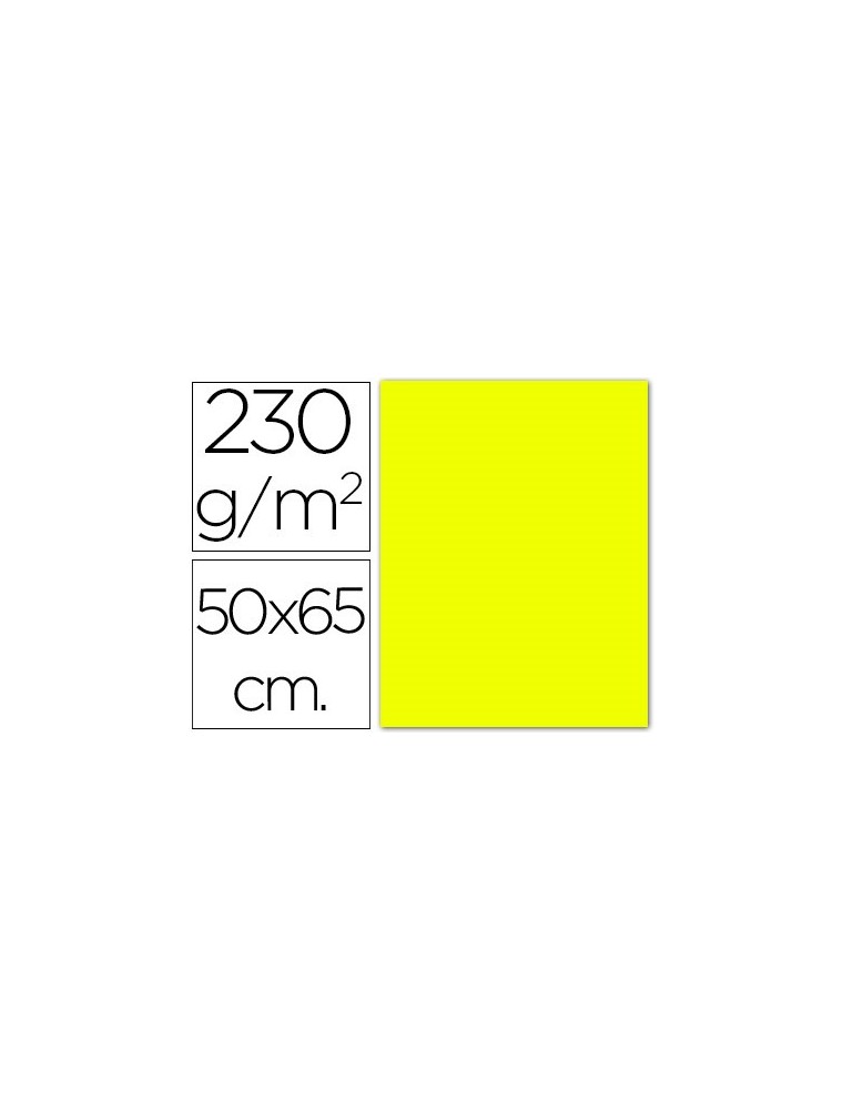 Cartolina fluorescent 230 gm². 50 x 65 cm