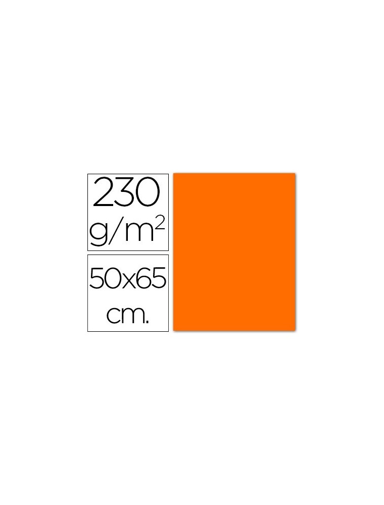 Cartolina fluorescent 230 gm². 50 x 65 cm