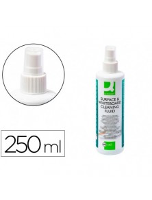 SPRAY LIMPIADOR DE PIZARRAS BLANCAS BOTE DE 250 ML. Q-CONNECT