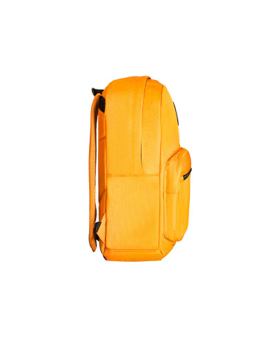 Cartera antartik mochila con asa y bolsillo frontal concremallera color mostaza 320x140x430 mm