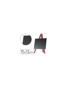 Pizarra negra liderpapel caballete madera superficie para rotuladores tipo tiza 15x13cm juego 3 unidades