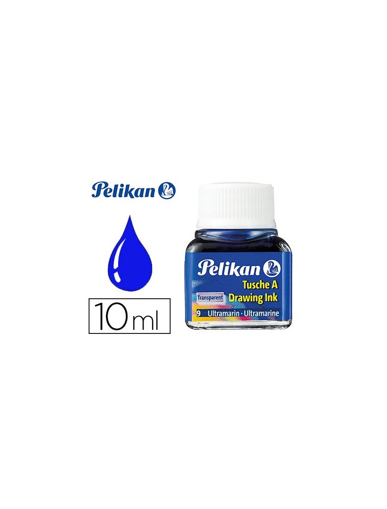 Tinta china pelikan azul ultramar bote de 10 ml