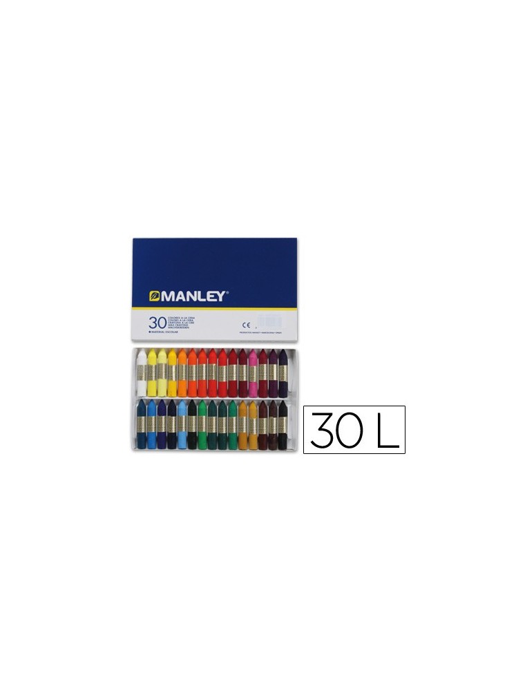 LLAPIS CERA -caixa DE 30 COLORS MANLEY