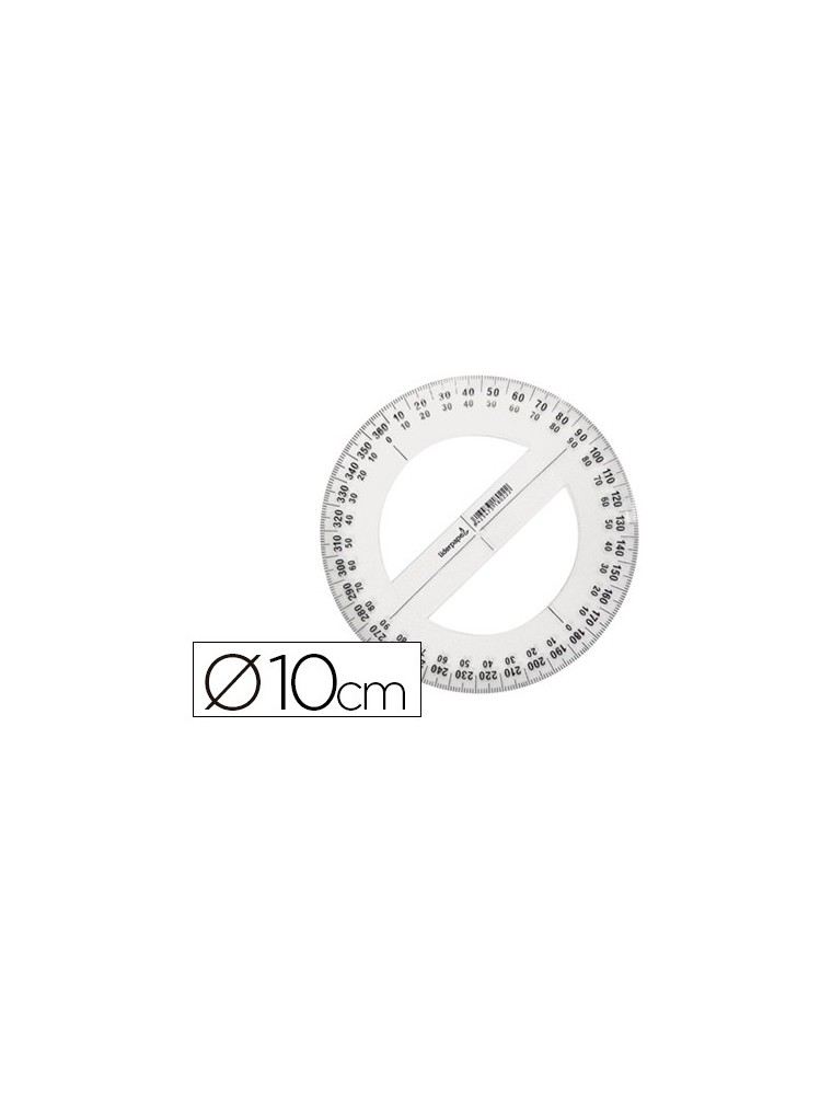 Circulo plastico liderpapel 10 cm