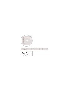 Regla liderpapel plastico cristal 60 cm