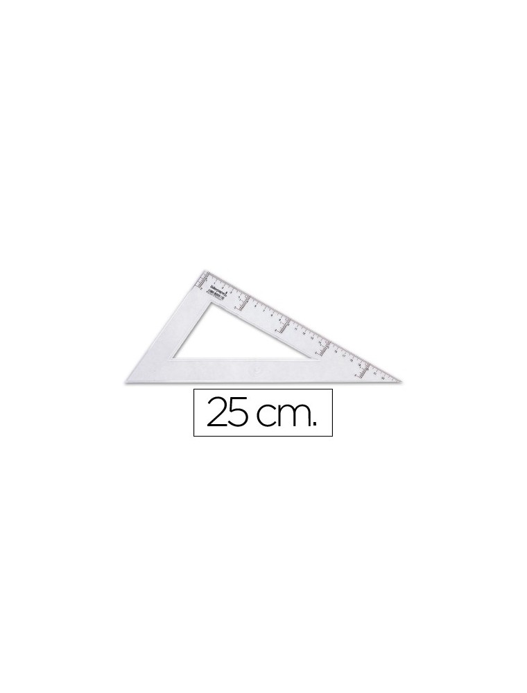 Cartabon liderpapel 25 cm plastico cristal