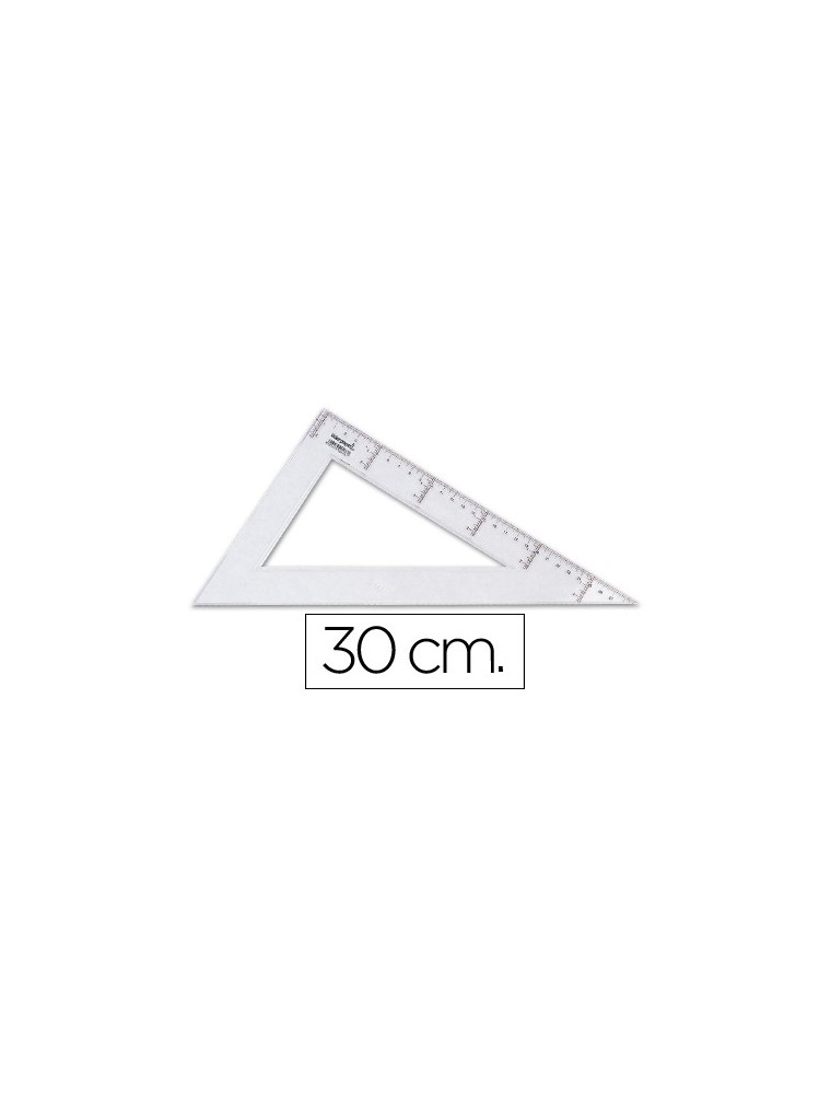 Cartabon liderpapel 30 cm plastico cristal