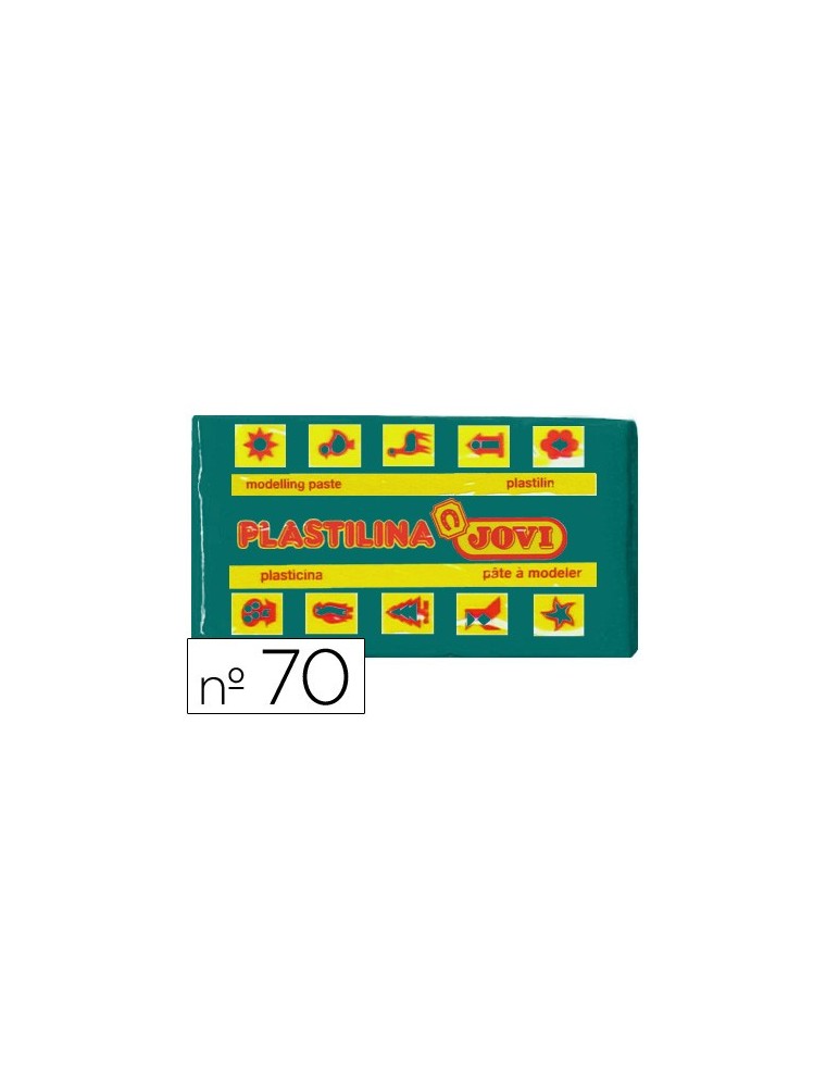 Plastilina jovi 70 verde oscuro -unidad -tamaño pequeño