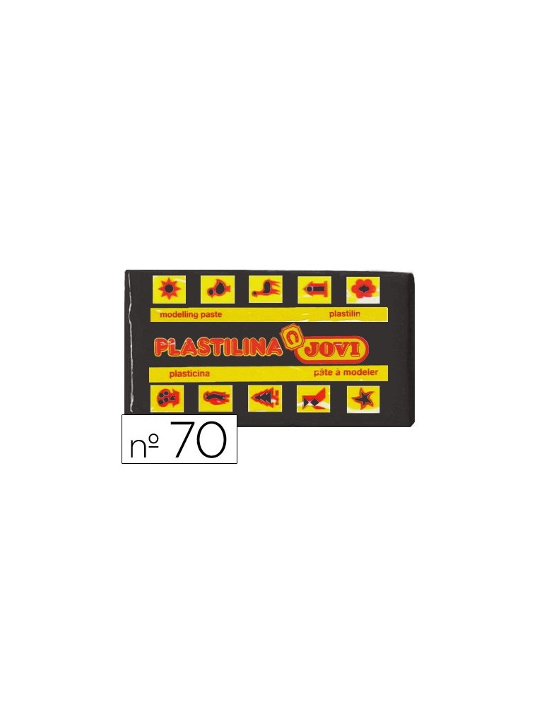 Plastilina jovi 70 negro -unidad -tamaño pequeño