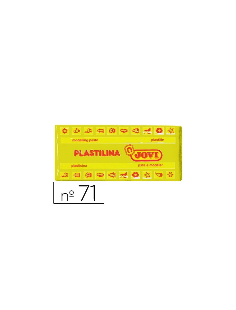 Plastilina jovi 71 amarillo oscuro -unidad -tamaño mediano