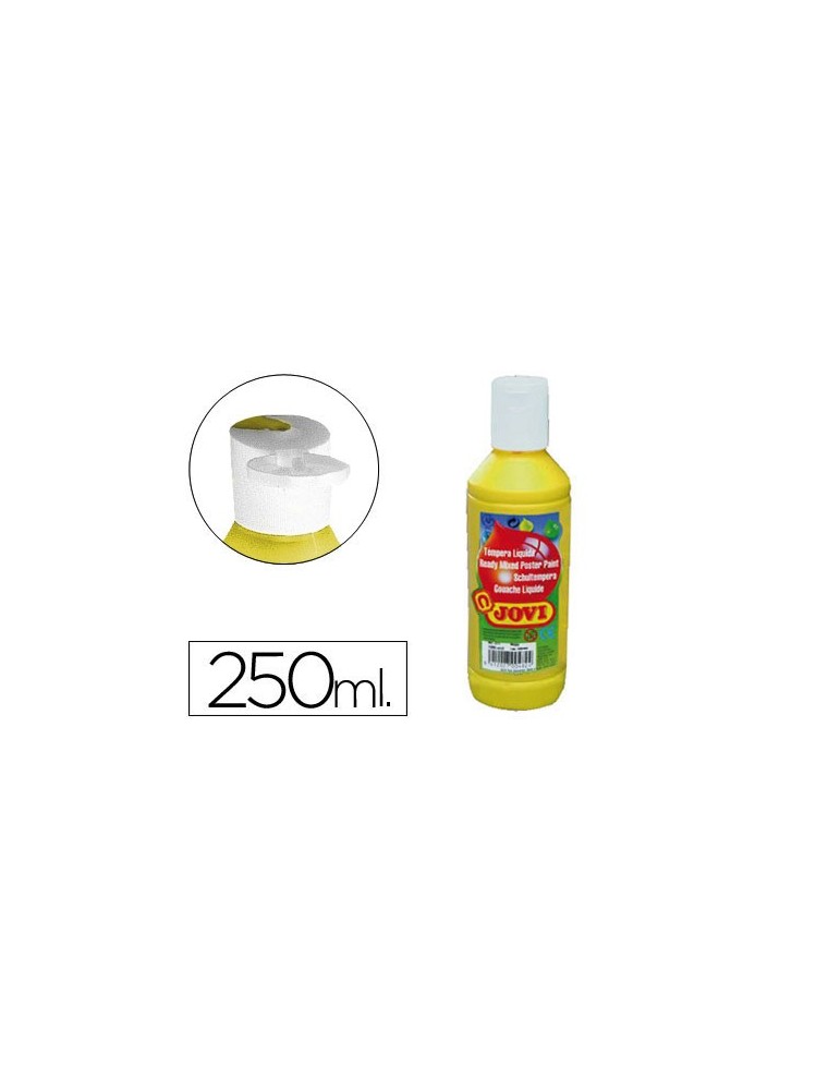 Tempera liquida jovi escolar 250 ml amarillo