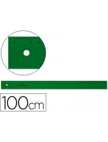 REGLA 100 CM PLASTICO VERDE...