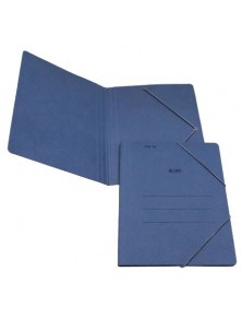 Carpeta Gomas Sencilla MARIOLA Cartón Mate, Folio Azul