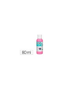 Pintura acrilica liderpapel bote de 80 ml rosa