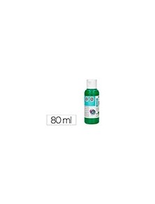 Pintura acrilica liderpapel bote de 80 ml verde oscuro