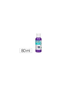 Pintura acrilica liderpapel bote de 80 ml violeta