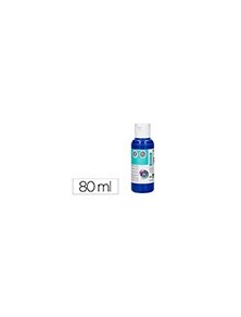 Pintura acrilica liderpapel bote de 80 ml azul ultramar