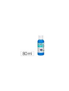 Pintura acrilica liderpapel bote de 80 ml cian