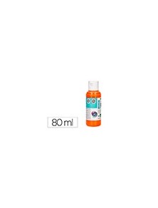 Pintura acrilica liderpapel bote de 80 ml naranja