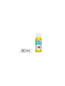 Pintura acrilica liderpapel bote de 80 ml amarillo