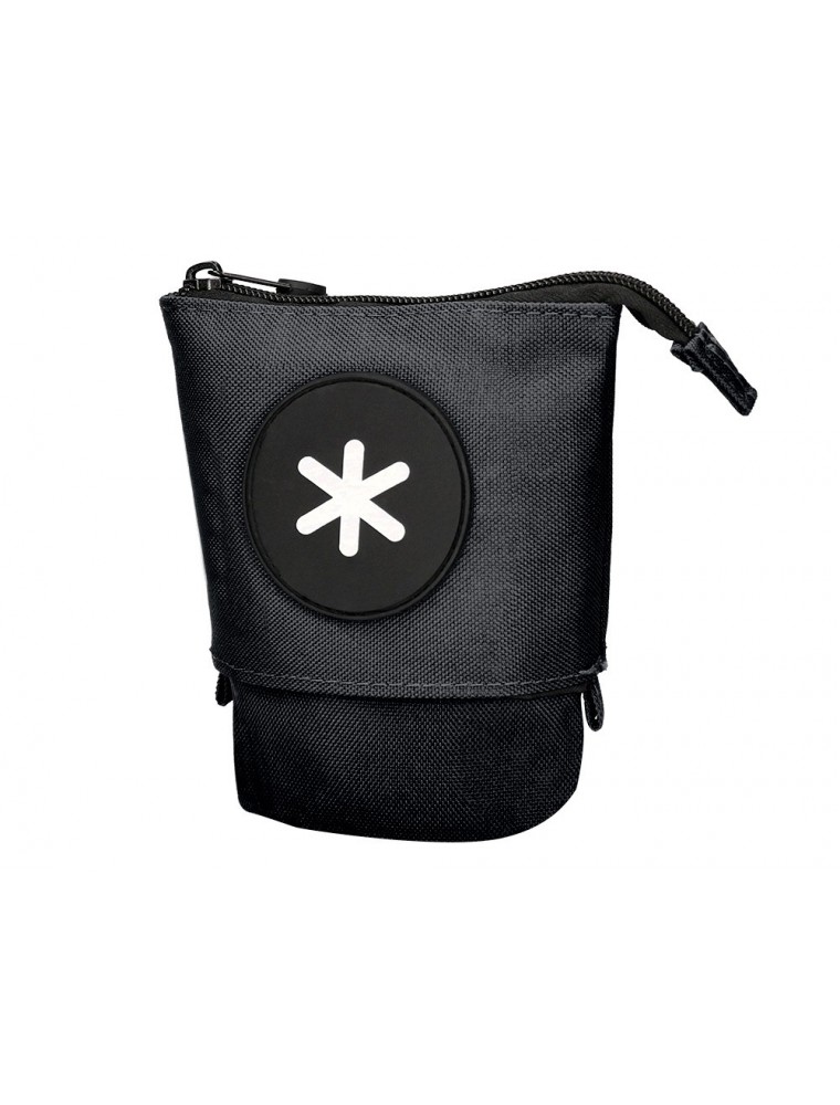 Bolso escolar portatodo antartik cubilete color negro 190x60x80 mm