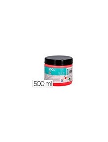 Pintura dedos liderpapel tarrina de 500 ml rojo